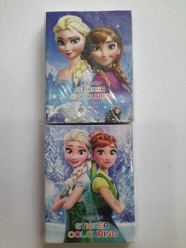 10.5cm x 14cm frozen anna elsa sticker coloring colouring books buku mewarna