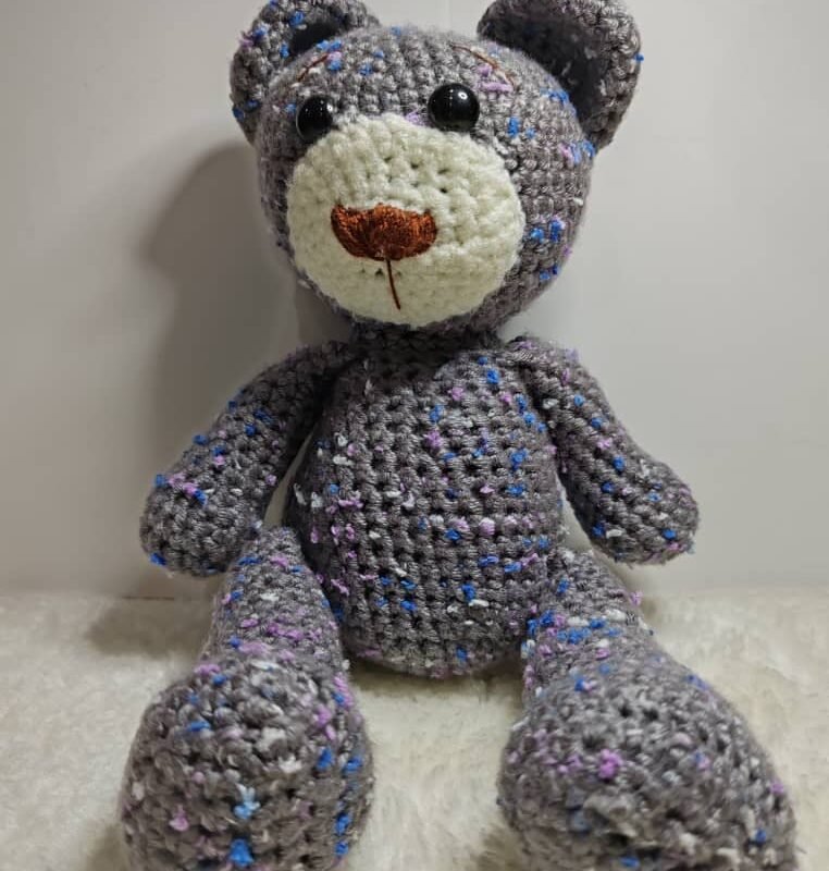 100% special handmade bear amigurumi crochet doll patung stuffed toy gift set girls birthday present indoor decoration