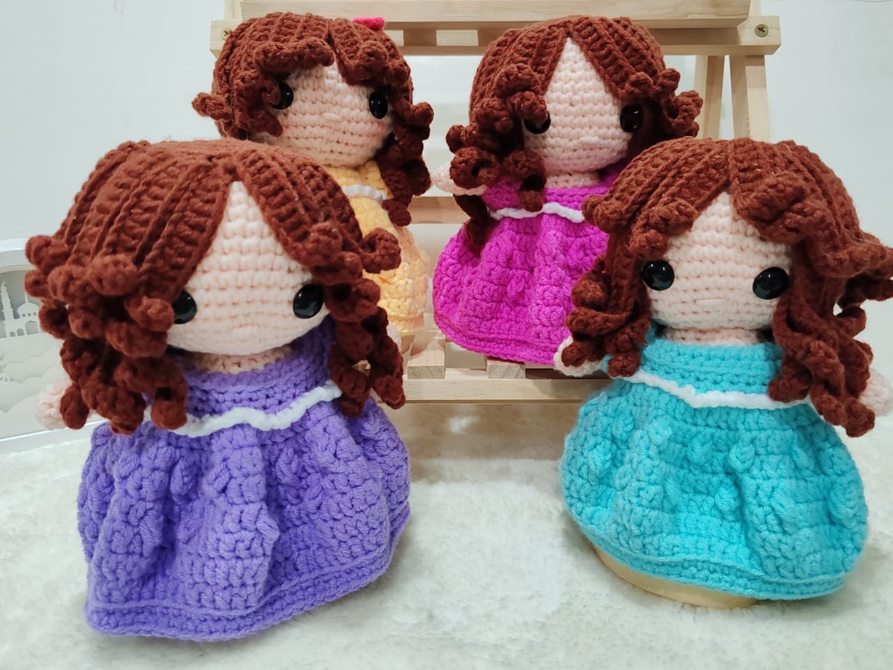 100% special handmade princess popcorn dress collection amigurumi crochet doll patung stuffed toy gift set girls birthday present indoor decoration 100% special handmade princess popcorn dress collection amigurumi crochet doll patung stuffed toy gift set girls birthday present indoor decoration