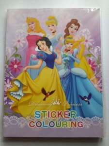 27x20.5cm (l) stickers coloring colouring books buku mewarna
