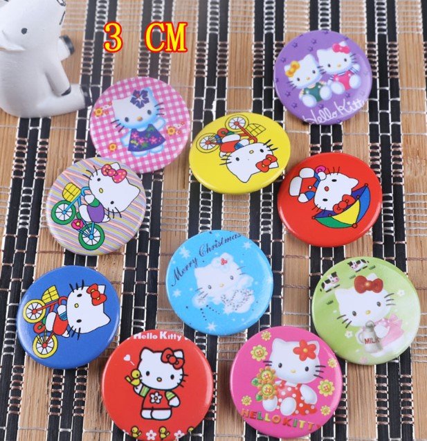 [ready stock] 3cm cartoon badge brooch hello kitty