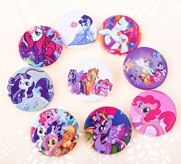 3cm cartoon badge brooch my little pony