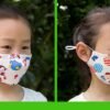 3d kid children cotton washable mask + free 2pcs pm2.5 filter