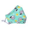 3d kid children cotton washable mask + free 2pcs pm2.5 filter