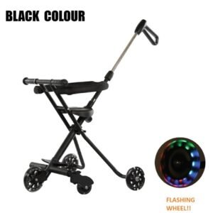 [ready stock] new 3/5 wheel magic stroller with flashing wheel