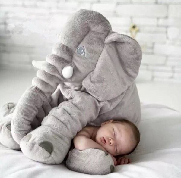 60cm cute elephant plush toy pillow (without blanket)