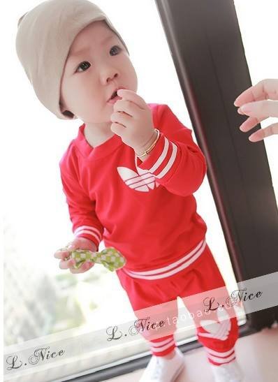 ad boy set top longsleeve + pant red
