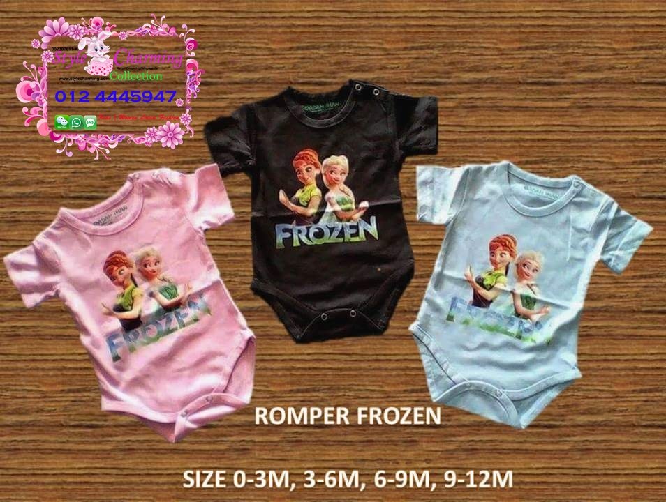 anna elsa frozen baby romper