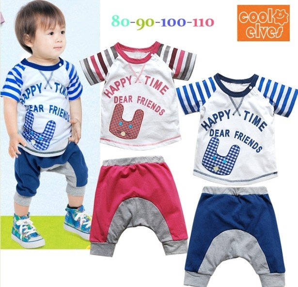 boy/girl top+pant set 210680 (pink)