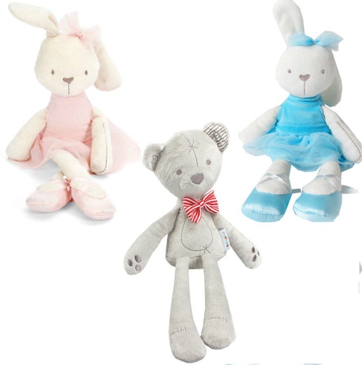 bunny rabbit/bear soft plush toy doll patung budak baby boy girl birthday present gift hadiah