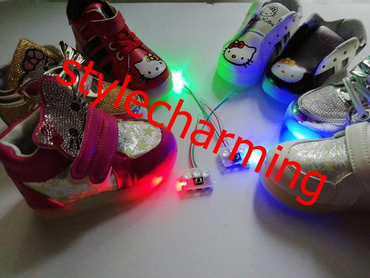 colourful led light board for kids led shoes (incl. battery)