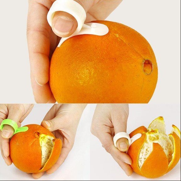 creative lemon orange peeler finger type