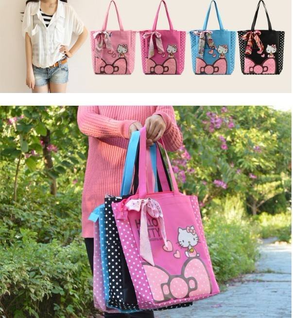 Cute Girl Hello Kitty Multiple Bag Shopping Tuition bag Shoulder Bag Travelling Bag