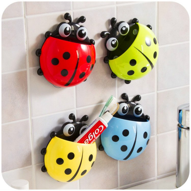 cute ladybug toothbrush holder