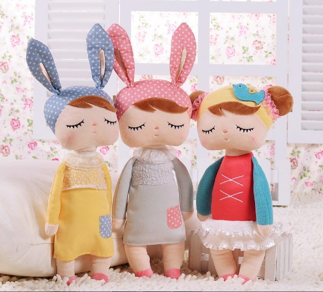 cute softplush metoo angela sleeping bunny rabbit doll