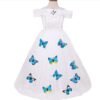 disney cinderella elegance costume dress with butterfly white 130