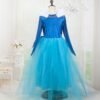 disney princess aurora of sleeping beauty elegance dress blue pretend play costume party birthday gift 120