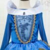 disney princess aurora of sleeping beauty elegance dress blue pretend play costume party birthday gift 120