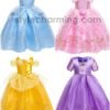 disney princess most elegance costume dress cosplay pretend play cinderella aurora belle rapunzel