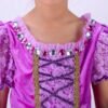 disney princess rapunzel elegance costume dress + free 1 pair sleeve 100 110