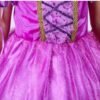 disney princess rapunzel elegance costume dress + free 1 pair sleeve 100 110