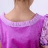 disney princess rapunzel elegance costume dress + free 1 pair sleeve 100 110