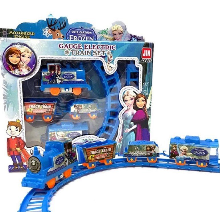 education toys cartoon gauge electric train set playset