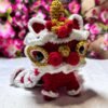 handmade crochet cny edition lion dance amigurumi patung doll decoration gift stuffed present hadiah