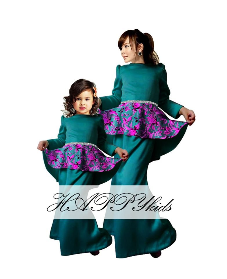 elegant peplum (happykids) turquoise size 9 10 11y