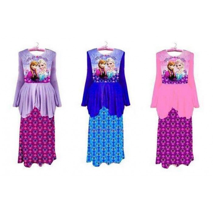[special offer] frozen baju kurung 2pcs set 1y