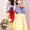 fancy dress costume princess snow white dresses with cape 100 120 130