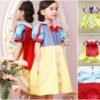 fancy dress costume princess snow white dresses with cape 100 120 130