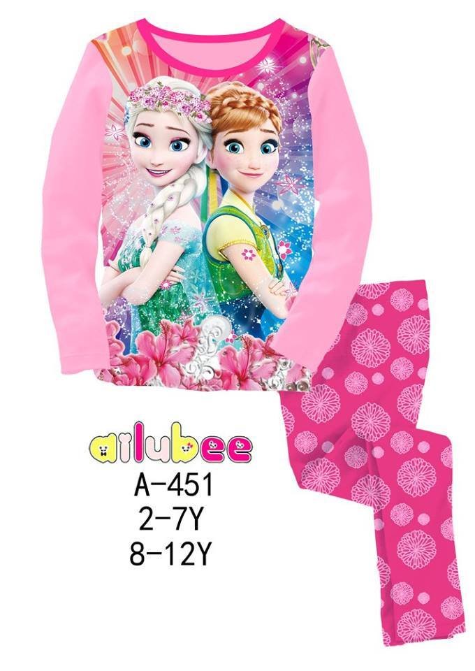 frozen elsa anna ailubee pyjamas (a 451) 2y