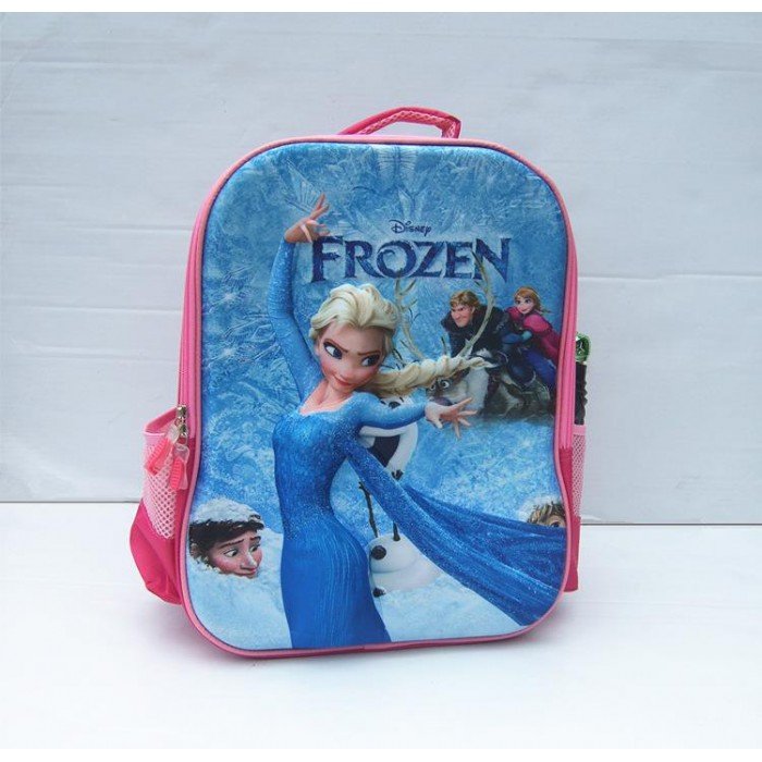 frozen school backpack 3d measurement : 40cm x 29cm x 16cm