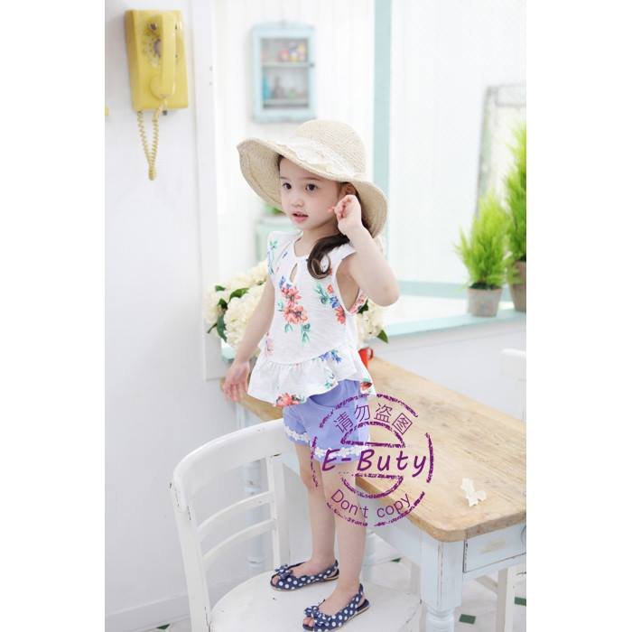 girl set flower top + pant
