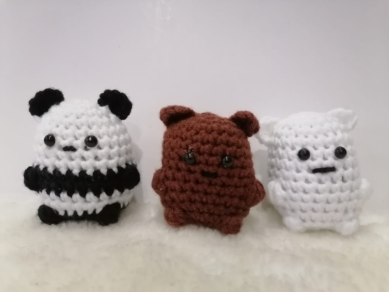 handmade cute we bare bear crochet amigurumi keychain gift hadiah birthday boy girl stuffed toy handmade cute we bare bear crochet amigurumi keychain gift hadiah birthday boy girl stuffed toy