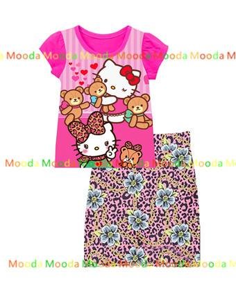 hello kitty set (top+skirt)