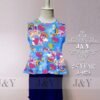 summer casual wear outfit cartoon frozen hello kitty little pony minnie mini skirt peplum set 2pcs(top+skirt) (j&y) size 3m 7y