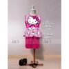 summer casual wear outfit cartoon frozen hello kitty little pony minnie mini skirt peplum set 2pcs(top+skirt) (j&y) size 3m 7y