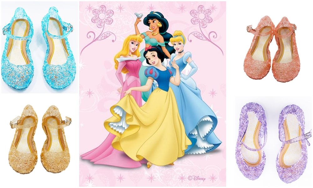 kids girl jelly shoes crystal sandal sofia rapunzel cinderella belle aurora frozen elsa blue pink purple princess disney costume pretend play birthday gift hadiah harijadi party
