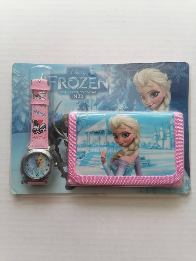 kids watch & wallet elsa frozen a