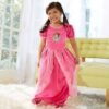 kid girl princess costume cosplay pretend play dress pink 2y