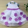 kid girl princess costume cosplay pretend play party elegance flower girl dresses blue 100 110 120