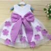kid girl princess costume cosplay pretend play party elegance flower girl dresses blue 100 110 120