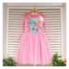 kid girl princess costume cosplay pretend play party frozen elsa pink dress 120