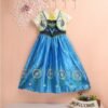 kid girl disney costume cosplay pretend play frozen anna dress + vest (2pcs) 31587 130