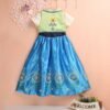 kid girl disney costume cosplay pretend play frozen anna dress + vest (2pcs) 31587 130