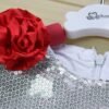 kid girl party costume cosplay pretend play princess dress elegance flower girl dresses red/blue
