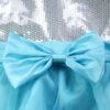 kid girl party costume cosplay pretend play princess dress elegance flower girl dresses red/blue