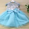 kid girl party costume cosplay pretend play princess dress elegance flower girl dresses red/blue